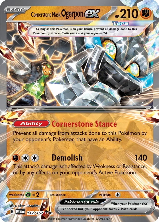 Cornerstone Mask Ogerpon EX – Crepuscolo Mascherato (ENG) #112